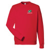 Thumbnail image for  Just Hoods Fire Red College Fleece Crew