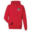 Thumbnail image for  Just Hoods Fire Red College Fleece Hoodie
