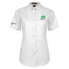 Thumbnail image for  Womens White Twill Button Up Short Sleeve