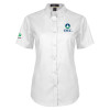 Thumbnail image for  Womens White Twill Button Up Short Sleeve