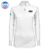 Thumbnail image for  Syntrel Womens White Interlock 1/4 Zip