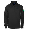 Thumbnail image for  Black Slub Fleece 1/4 Zip Pullover