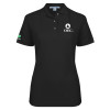 Thumbnail image for  Womens Silk Touch Black Pique Polo