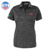 Thumbnail image for  Womens Charcoal Honeycomb Jacquard Polo