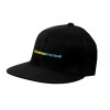 Thumbnail image for  Black Flat Bill Snapback Hat