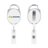 Thumbnail image for  White Oval Retractable Badge Holder w/Clip
