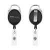 Thumbnail image for  Black Oval Retractable Badge Holder w/Clip