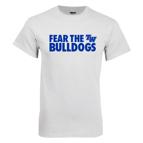  White T Shirt - Fear The Bulldogs
