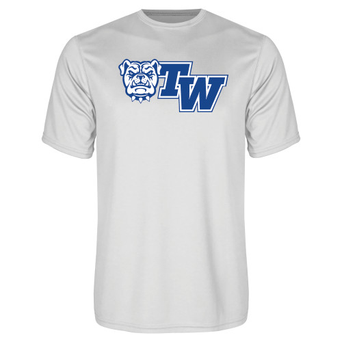  White Performance Tee - Official Logo