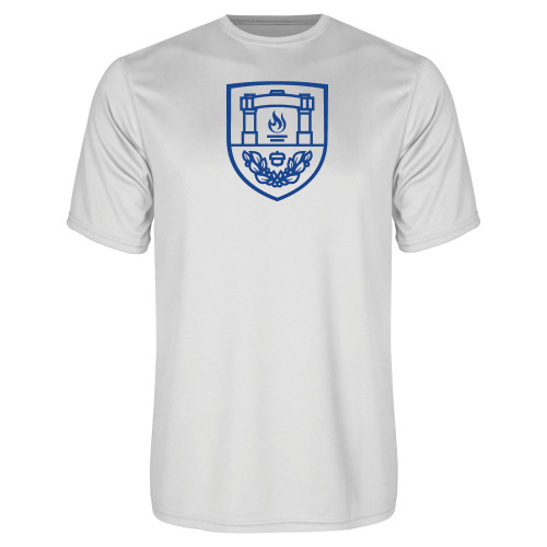  White Performance Tee - University Crest