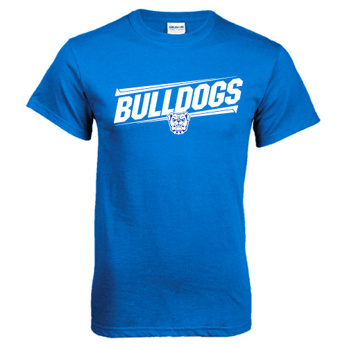  Royal T Shirt - Bulldogs Slanted