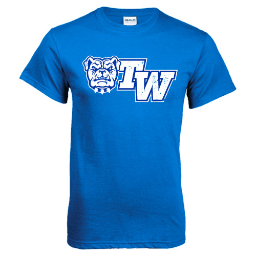  Royal T Shirt - Official Logo Distressed