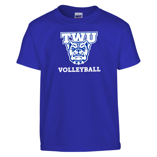  Youth Royal T Shirt - Volleyball