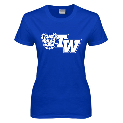  Womens Royal Short Sleeve Tee - Official Logo