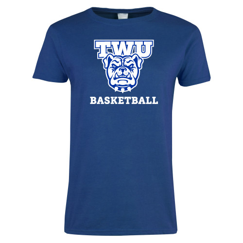  Womens Royal Short Sleeve Tee - Basketball