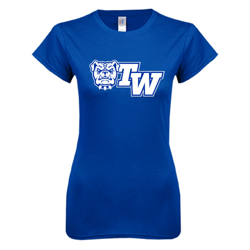  Next Level Womens Royal Boyfriend Tee - Official Logo