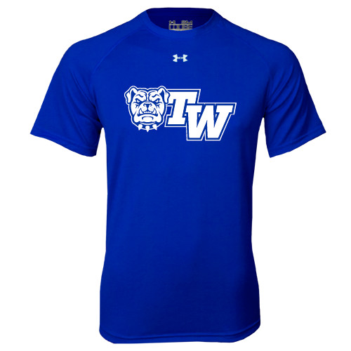  Under Armour Royal Tech Tee - Official Logo