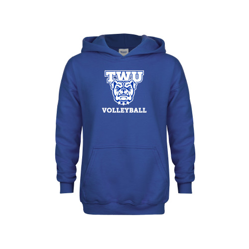  Youth Royal Fleece Hoodie - Volleyball