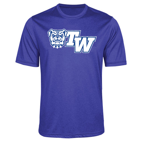  Royal Heather Performance Contender Tee - Official Logo