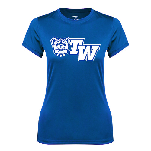  Womens Royal Performance Tee - Official Logo