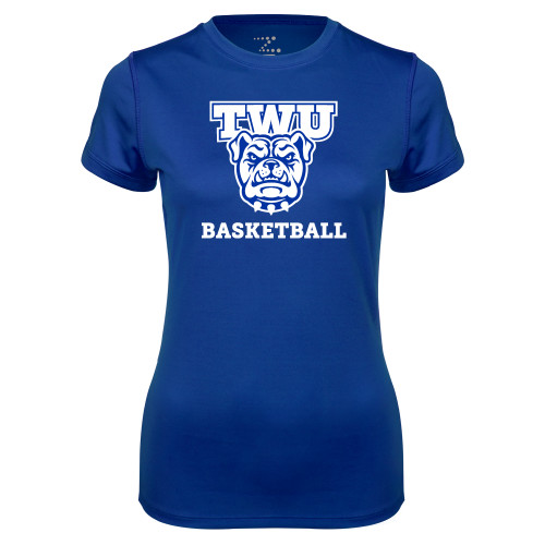  Womens Royal Performance Tee - Basketball