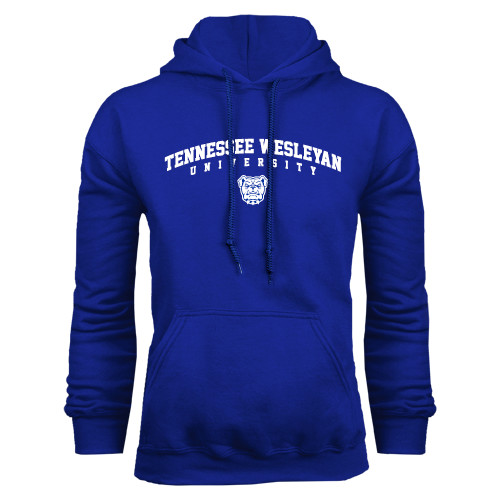  Royal Fleece Hoodie - Tennessee Wesleyan University Arched w/ Logo