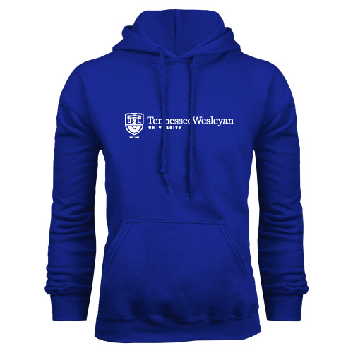  Royal Fleece Hoodie - University Logo Horizontal Left