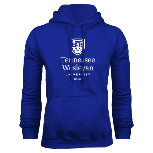  Royal Fleece Hoodie - University Logo Stacked