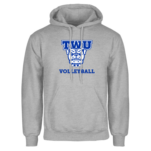  Grey Fleece Hoodie - Volleyball