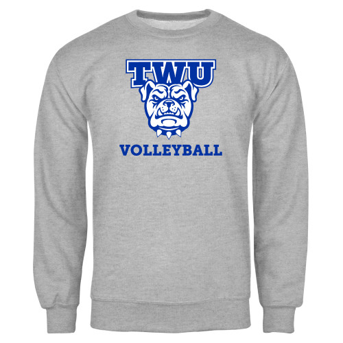  Grey Fleece Crew - Volleyball