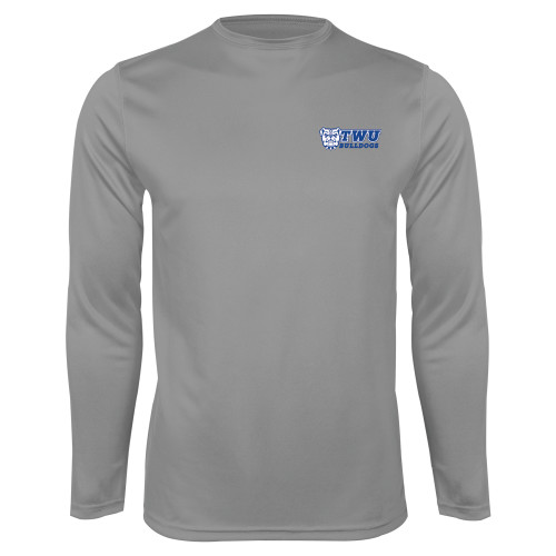 Steel Performance Longsleeve Shirt - TWU Bulldogs Stacked w/ Bulldog