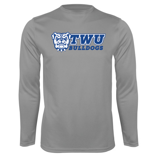  Steel Performance Longsleeve Shirt - TWU Bulldogs Stacked w/ Bulldog