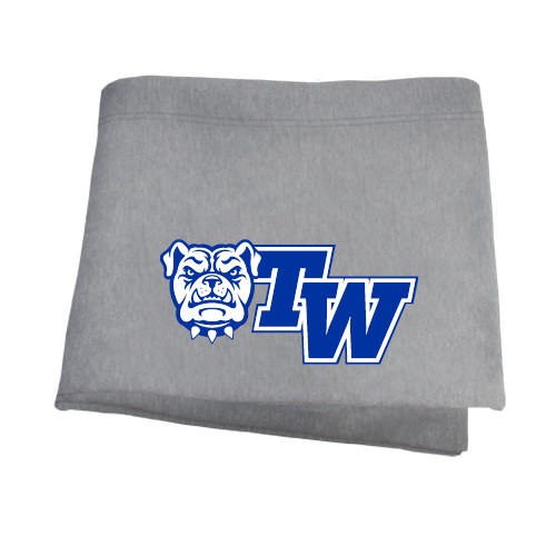  Grey Sweatshirt Blanket - Official Logo