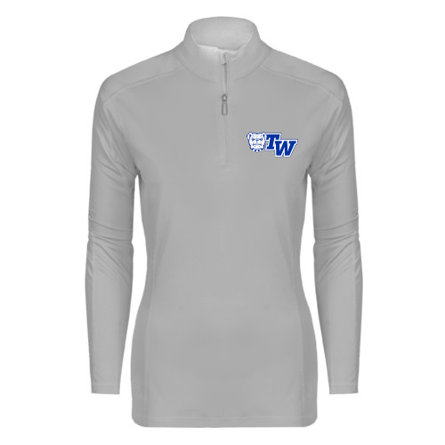  Syntrel Womens Platinum Interlock 1/4 Zip - Official Logo
