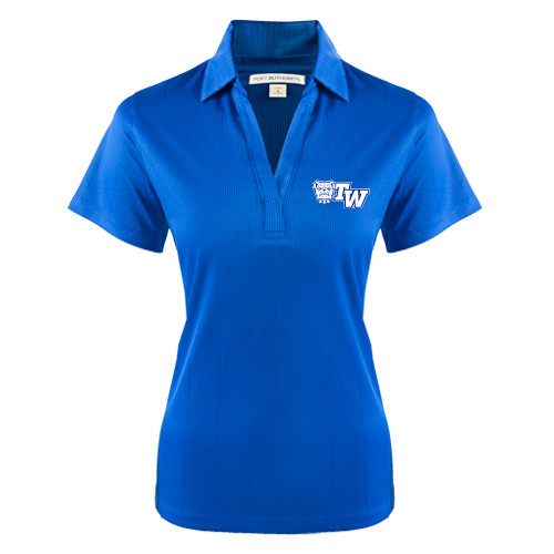  Womens Royal Performance Fine Jacquard Polo - Official Logo