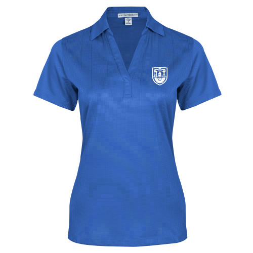 Womens Royal Performance Fine Jacquard Polo - University Crest