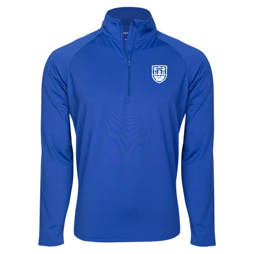  Sport Tek Royal Sport Wick Stretch 1/2 Zip Pullover - University Crest
