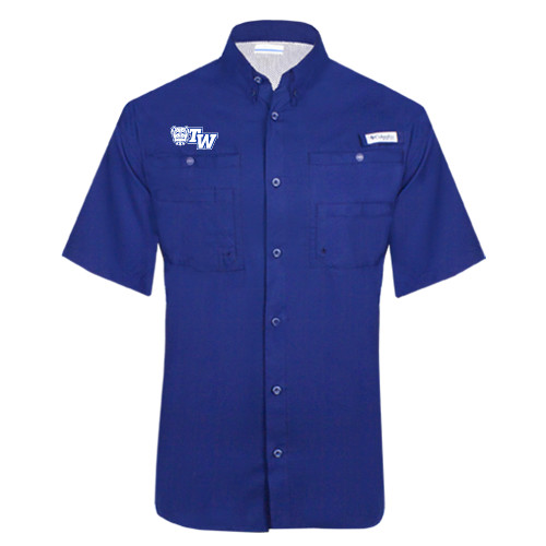  Columbia Royal Tamiami Performance Short Sleeve Shirt - Official Logo