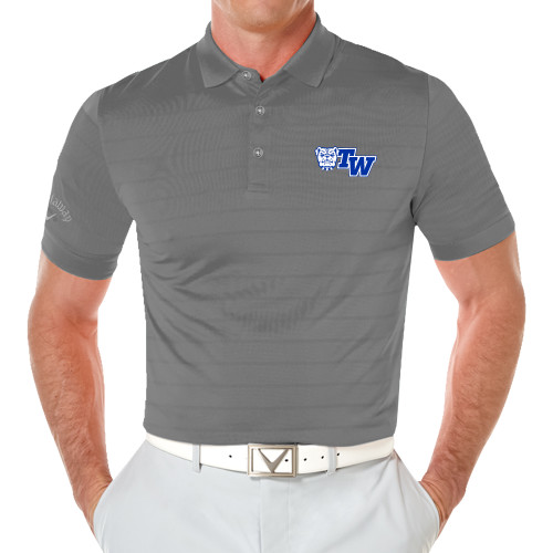  Callaway Steel Grey Opti Vent Polo  - Official Logo