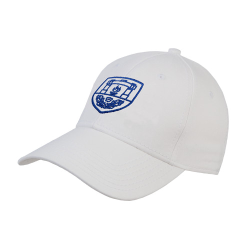  White Structured Adjustable Pro Style Hat - University Crest