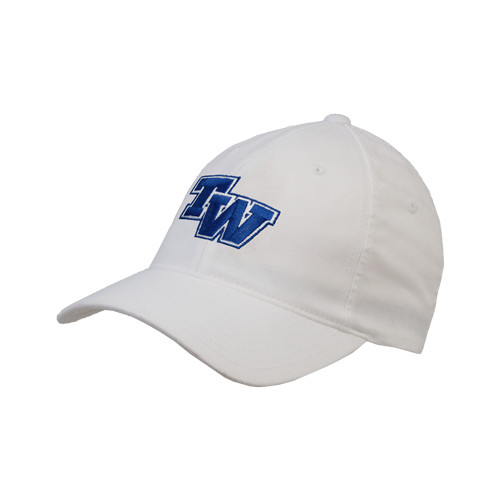  White Flexfit Structured Low Profile Hat - TW