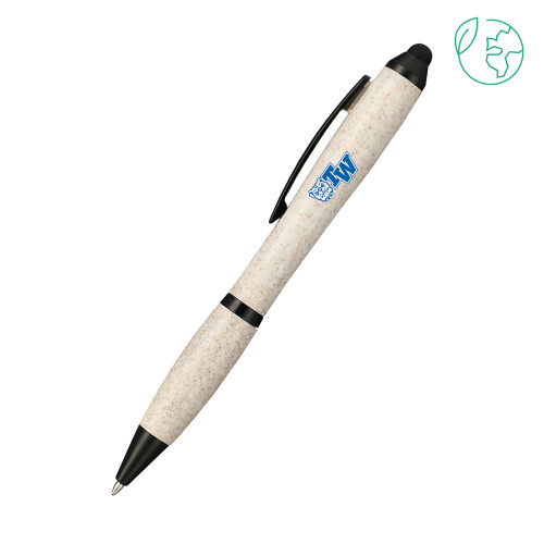  Nash Wheat Straw Ballpoint Beige Stylus Pen - Official Logo