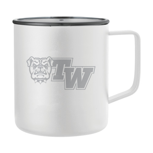  Rover Camp Vacuum Insulated White Mug 14oz - Official Logo Engraved