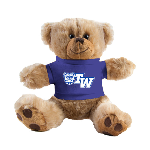  Plush Big Paw 8 1/2 inch Brown Bear w/Royal Shirt - Official Logo