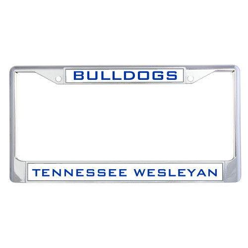  Metal License Plate Frame in Chrome - Mascot