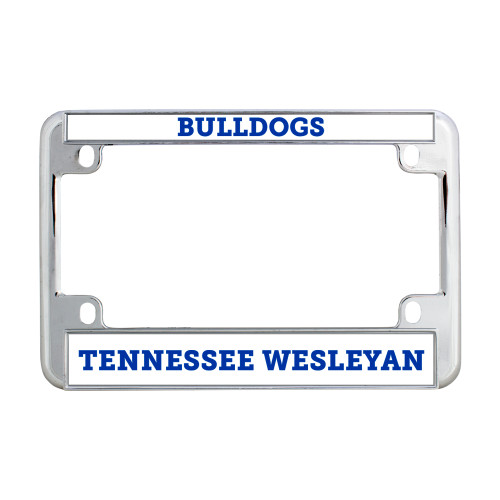  Metal Motorcycle License Plate Frame in Chrome - Mascot