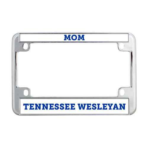  Metal Motorcycle License Plate Frame in Chrome - Mom