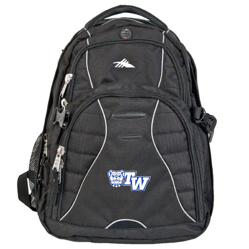 High Sierra Black Swerve Computer Backpack - Official Logo