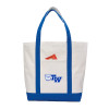 Thumbnail image for  Contender White/Royal Canvas Tote