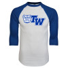 Thumbnail image for  White/Royal Raglan Baseball T Shirt